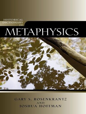 cover image of Historical Dictionary of Metaphysics